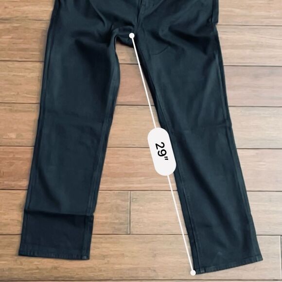 Hudson Midrise Straight Jean Pitch Black Size 32 US 12 - Picture 8 of 13